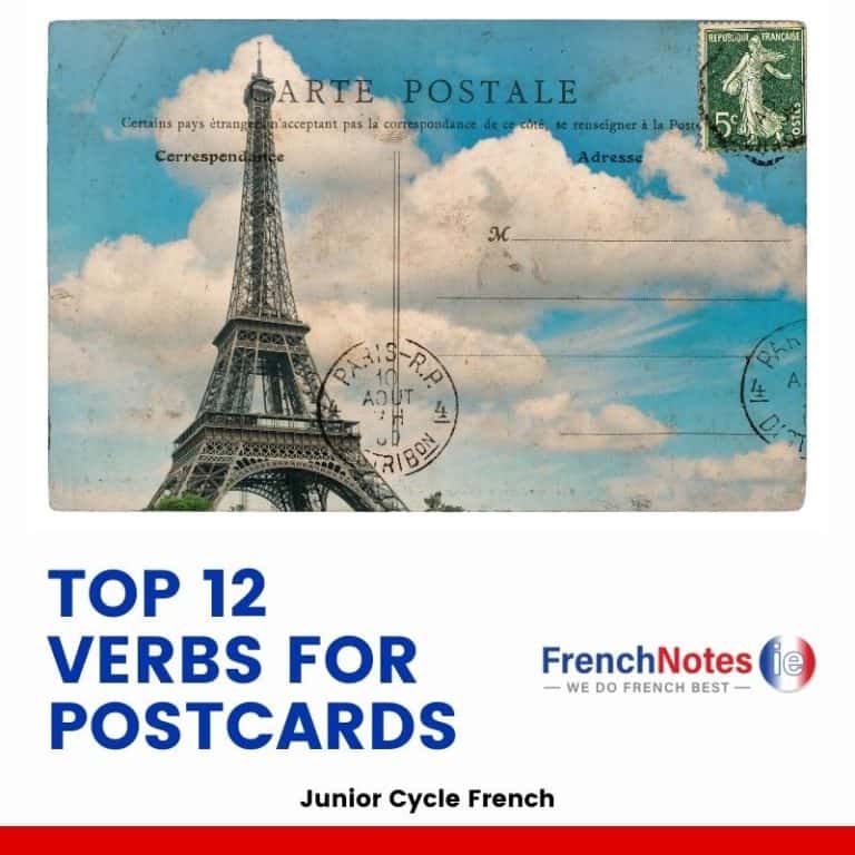 Verbs for Junior Cycle Postcards