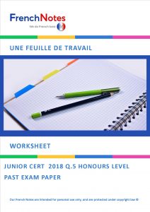 Worksheet 2018 Q5 Honours
