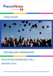 vocabulary worksheet education