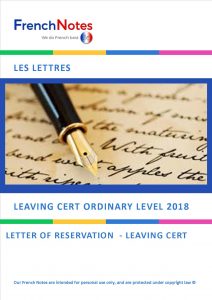 formal letter leaving cert 